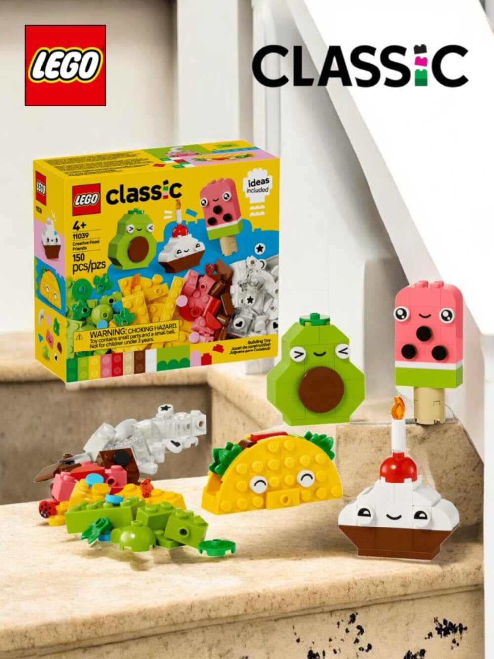 LEGO Classic: Creative Food Friends Building Set #11039 (150 pcs) SW2